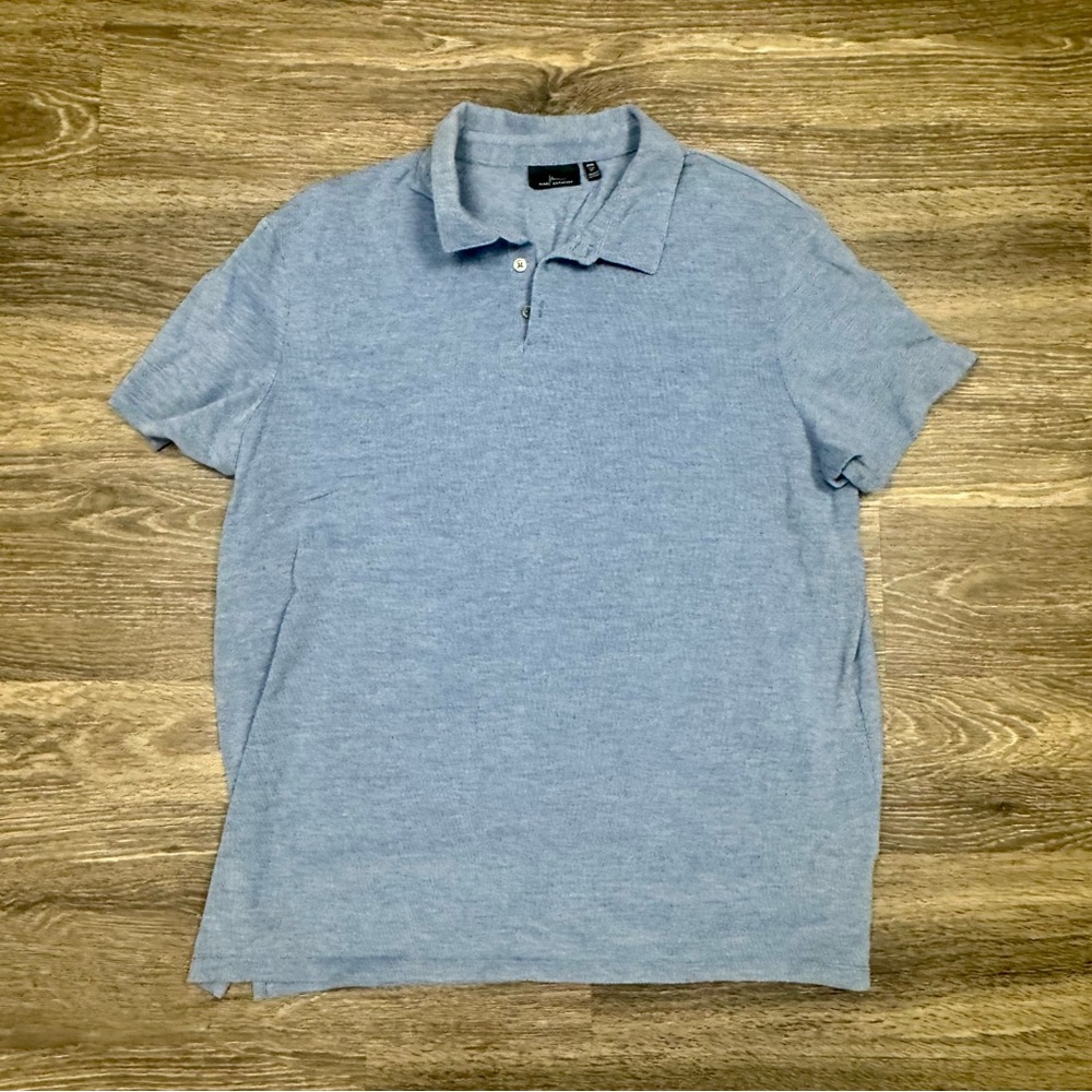 Marc Anthony Men’s XXL Blue Short Sleeve Polo Shirt Slim Fit